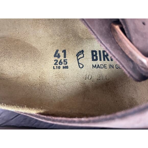 NIB Birkenstock Leather Arizona Habana SIze 41 Unisex - Picture 4 of 6